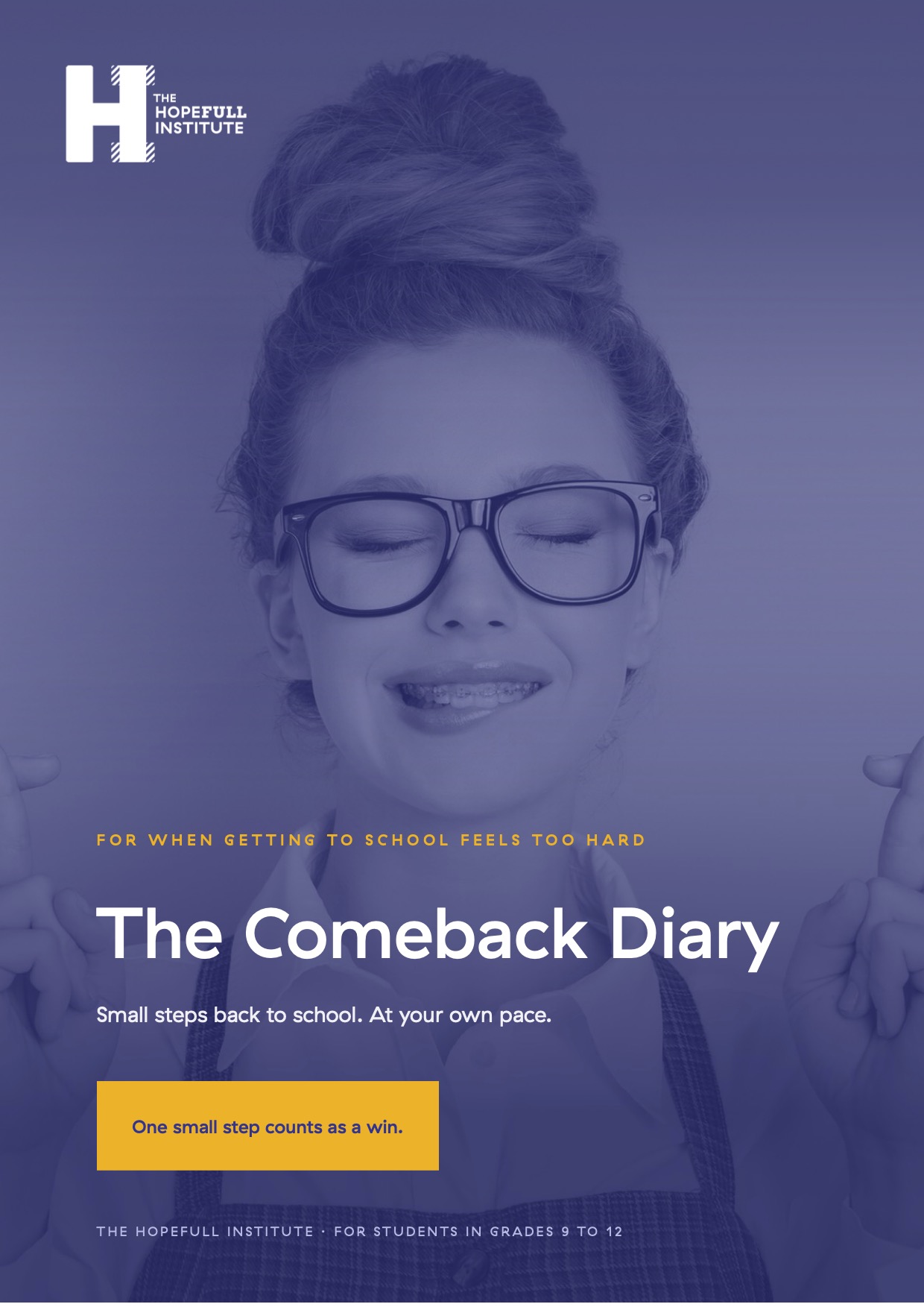 The Comeback Diary workbook cover, a school refusal and student absenteeism support resource for teens